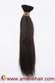 hair extensions natural color human hair bulk 2