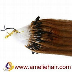 100% human hair micro ring hair extensions