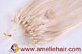 100% human hair micro ring hair extensions 2