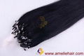 100% human hair micro ring hair extensions 3