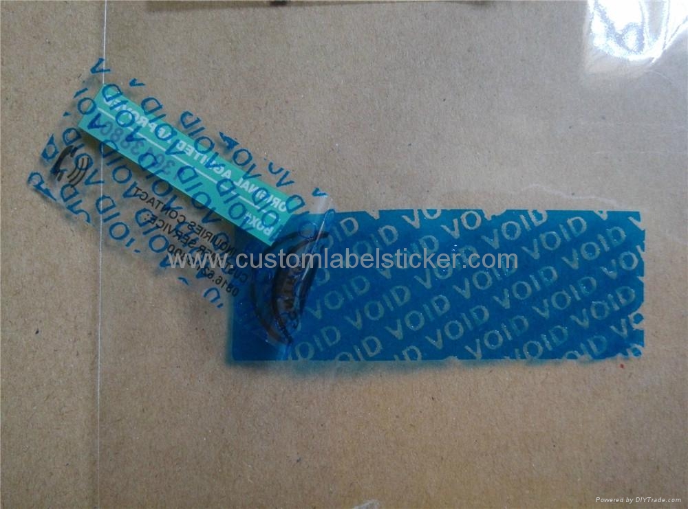Tamper Evident Security VOID Seal Sticker Security Seal Custom
