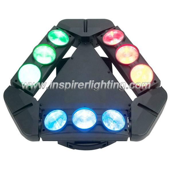 9X10W LED Spider light moving bar RGBW