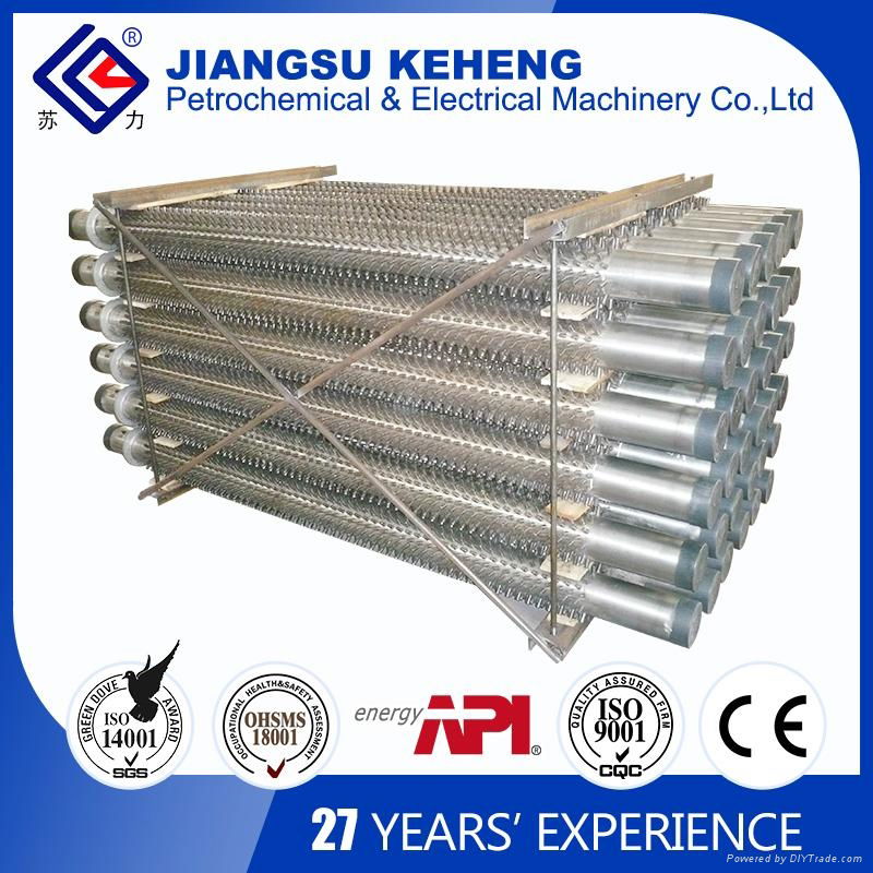 Welding studded tube for boiler parts