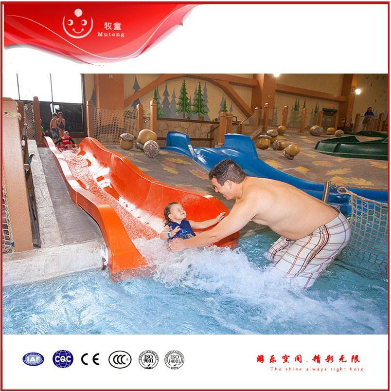 Hot sale Combination of spiral water slides and wavy slides 3