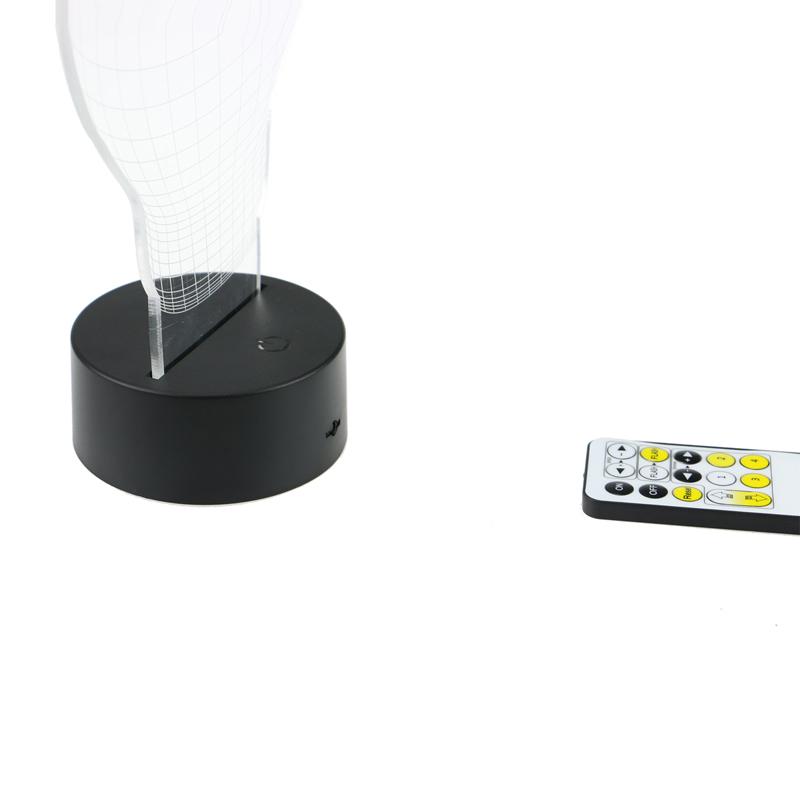 Dimmable Flashing 3D LED Base with IR Remote Control TDL-S 2