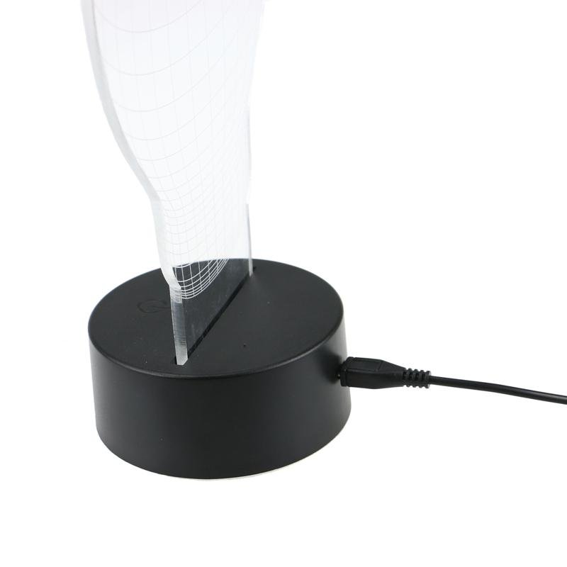 Dimmable Flashing 3D LED Base with IR Remote Control TDL-S 3