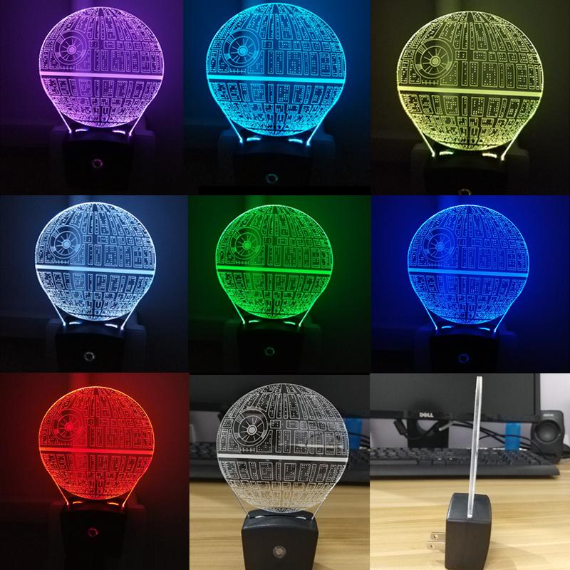 Mini RGB LED Lamp Base Light Sensor Wall Plug TDL-X 1