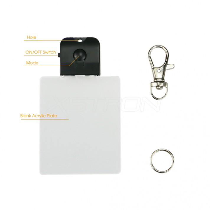 RGB LED Acrylic Keychain Blank Acrylic Plate TDL-KP 2
