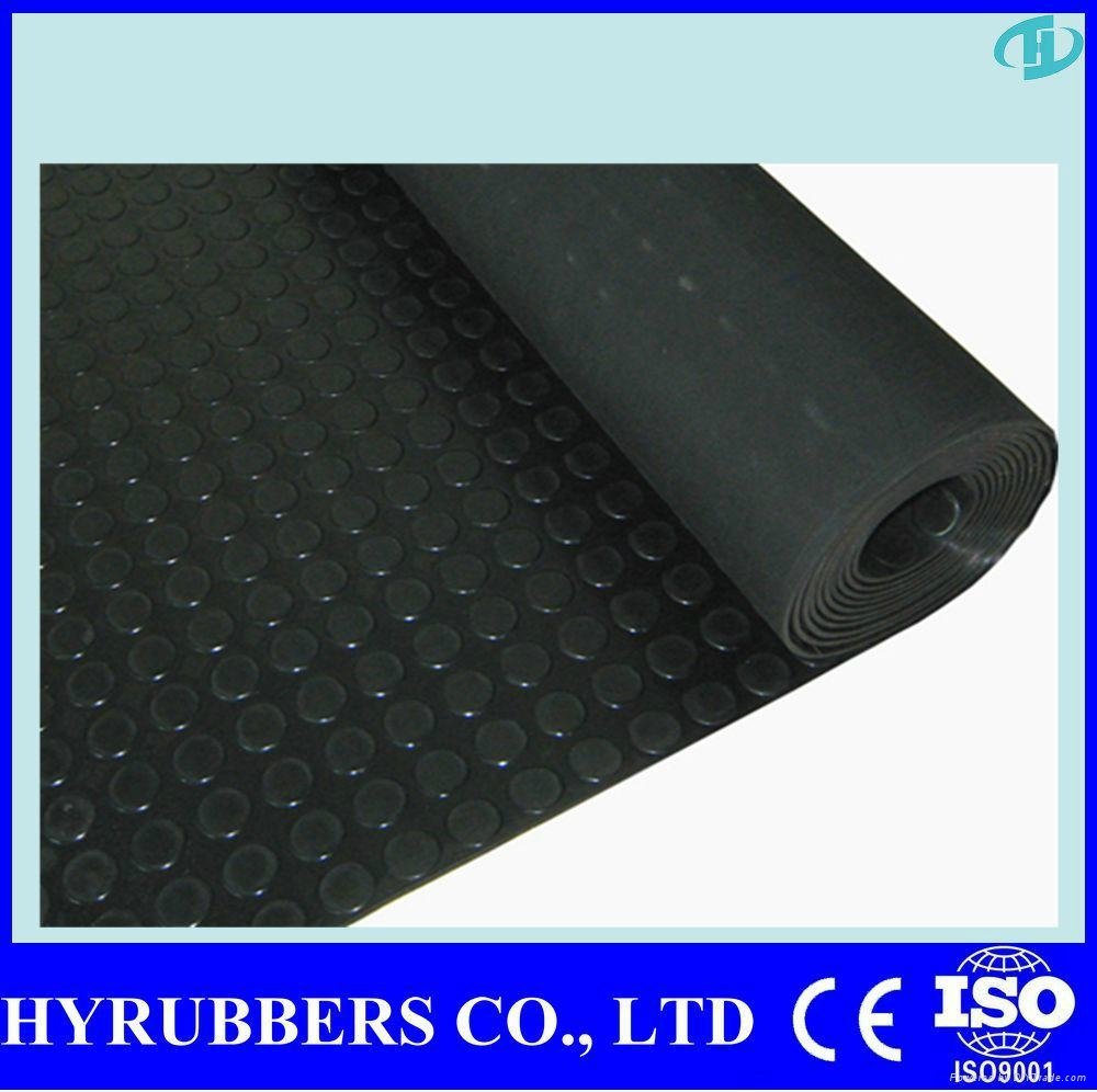 Round button rubber mat for parking 2