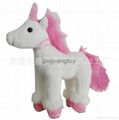 plush toys white horse gift,beautiful