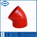 ductile iron grooved pipe fitting