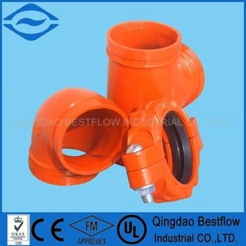 ductile iron grooved pipe fitting 2