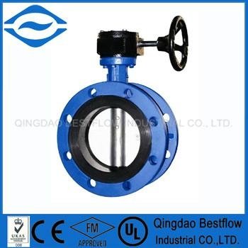 ductile iron butterfly valve type flange 2