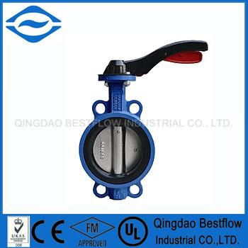 ductile iron butterfly valve type wafer 2