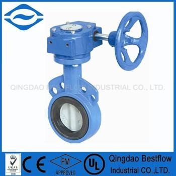ductile iron butterfly valve type wafer
