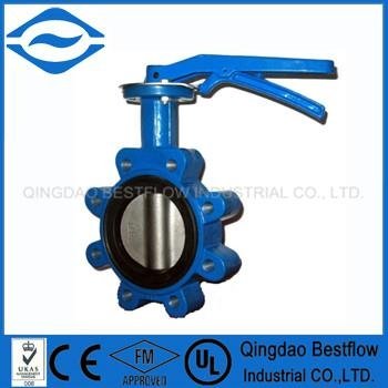 ductile iron butterfly valve type lug