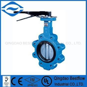 ductile iron butterfly valve type lug 2