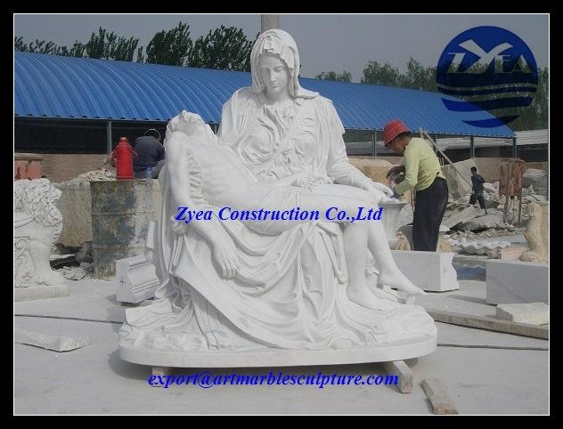 Western Man Marble Sculptures for Garden and Home Decoration Sculpture 3
