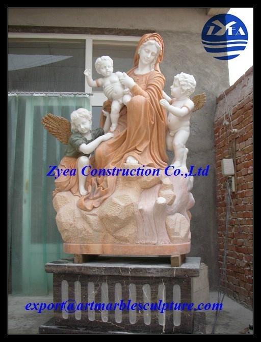 Family Marble Sculptures for Garden or Home 3