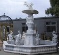 Large White Marble Fountain