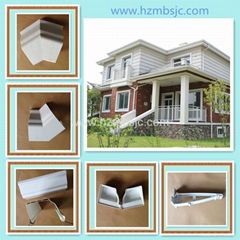 5.2 inch Best price custom white pvc rain water gutter