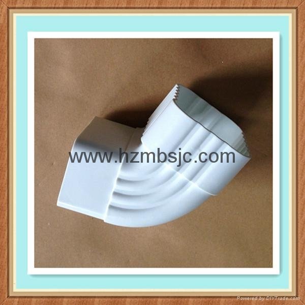 5.2 inch Best price custom white pvc rain water downspout  pipe tube&fitting 3