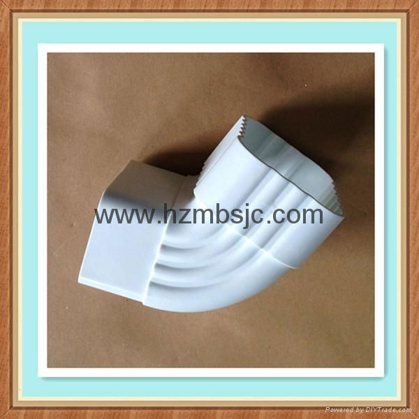 5.2 inch Roofing drainage material white grey brown pvc plastic gutter do 2