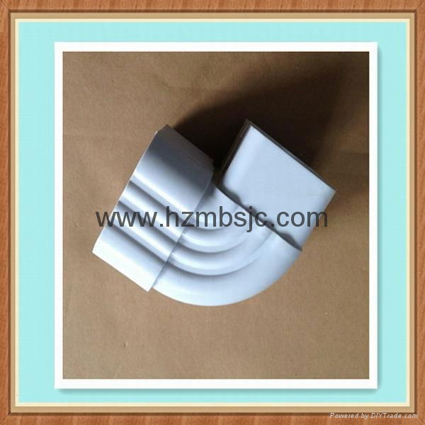 5.2 inch Roofing drainage material white grey brown pvc plastic gutter do 3