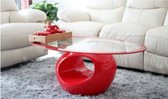 modern design glass coffee table