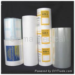 Sterilization paper rolls for packing machines