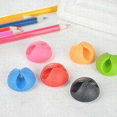 6pcs/set Candy Color Cable winder Adhesive Cable clips