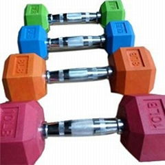 Colorful Rubber Dumbbell