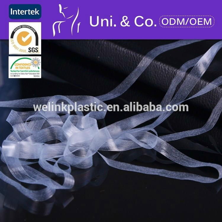 Elastic clear hanger loop tpu tape for knit grament reinforcement 5