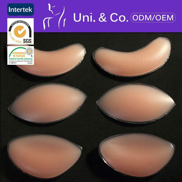 OEM Service nude invisible push up silicone bra insert pad  5