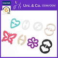 Different shape skin-friendly plastic bra back strap clip  1