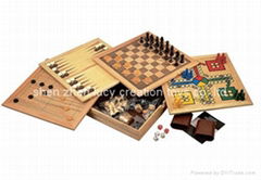 Multi Combined 6 in 1 Travel Wooden Board Game Manufacturer