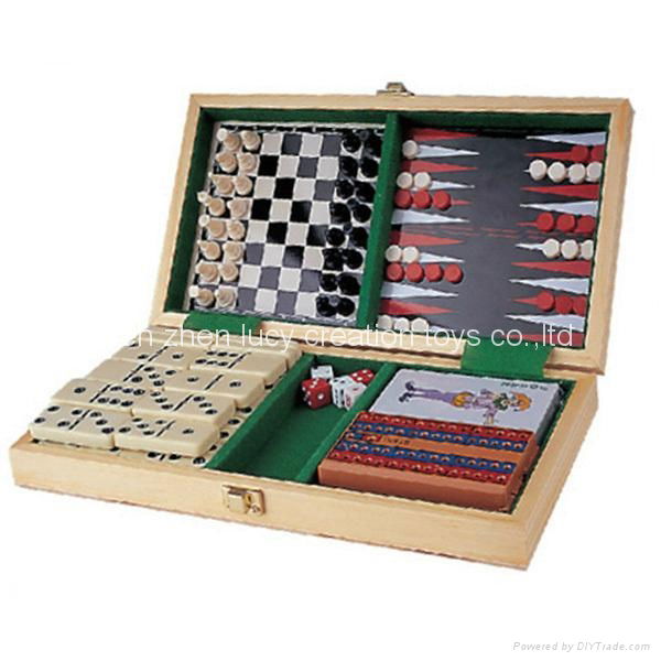 Multi Combined 6 in 1 Travel Wooden Board Game Manufacturer  4