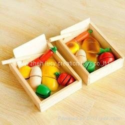 Child Kitchen Wood Vegetables Toy 2