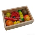 Child Kitchen Wood Vegetables Toy 3