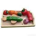 Child Kitchen Wood Vegetables Toy 4