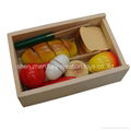 Child Kitchen Wood Vegetables Toy 5