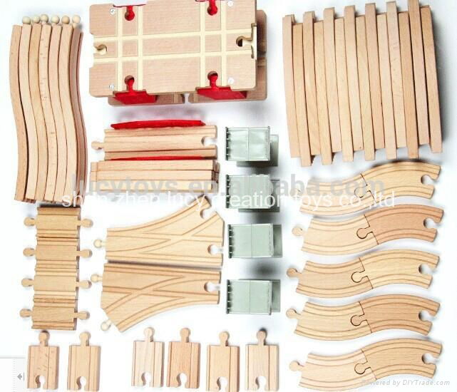 DIY Type Wooden Classic Railway Train Toy Kit 3