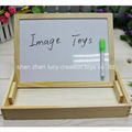 Multi Function Kids Wooden Tabletop Magnet Easel Box 2