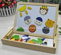 Multi Function Kids Wooden Tabletop Magnet Easel Box 5