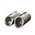 car exhaust muffler pipe mirror polished  3