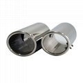 304 stainless steel exhaust muffler tips manufacturer 3