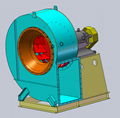 High pressure belt driven electric special air dust centrifugal blower 5