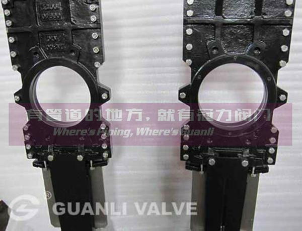 Through conduit knife gate valve