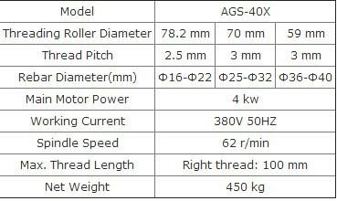 AGS-40X Rebar Thread Rolling Machine 3