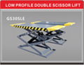 Low profile double platform scissor lift